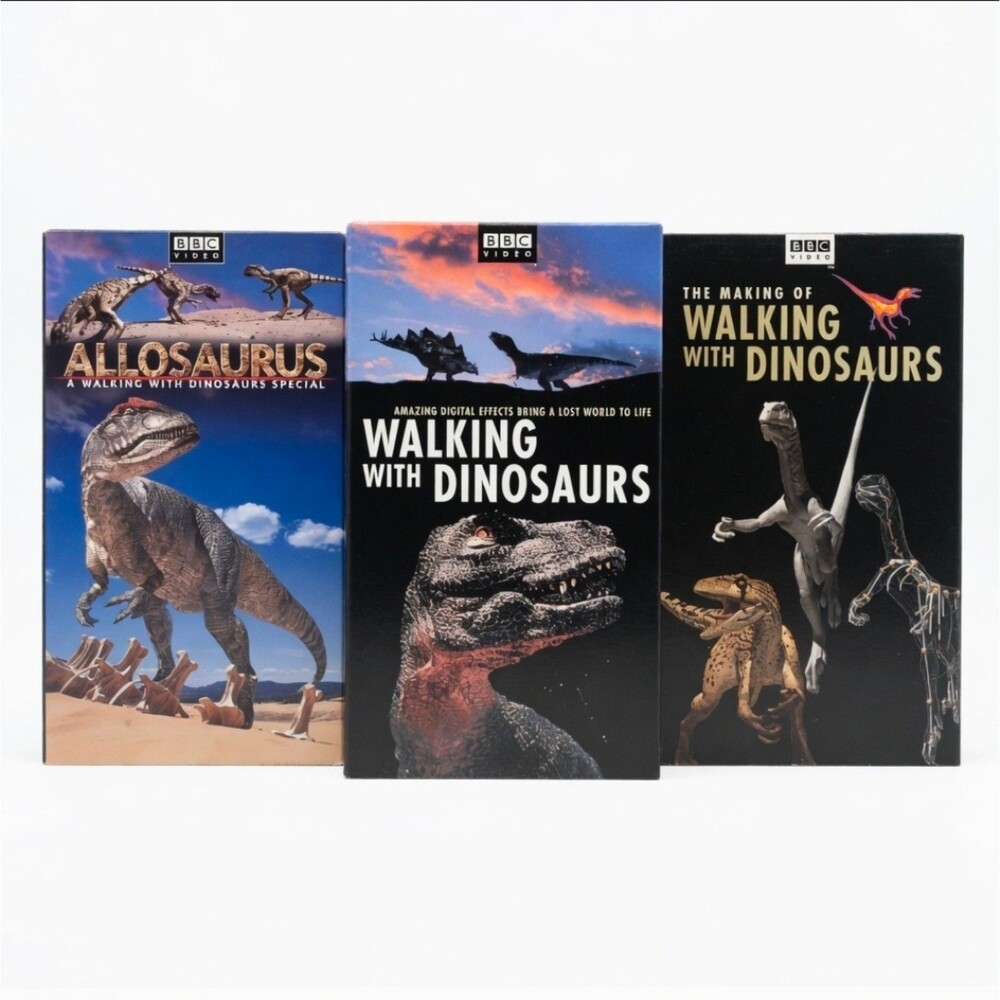 Walking with Dinosaurs BBC VHS Lot - Allosaurus Special + Main Series + Making..